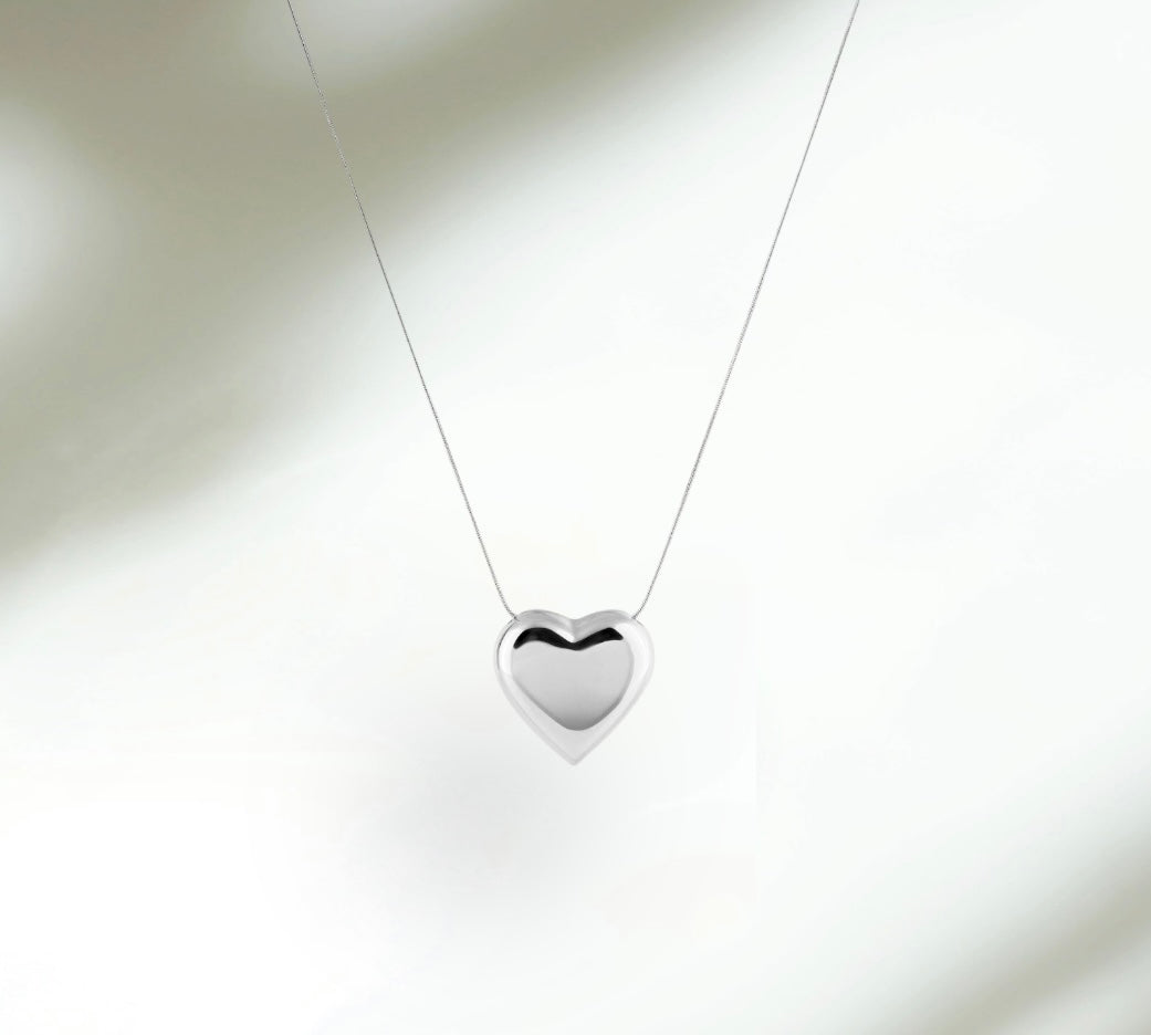 Heart M Silver